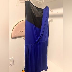 Royal blue and Black dress
